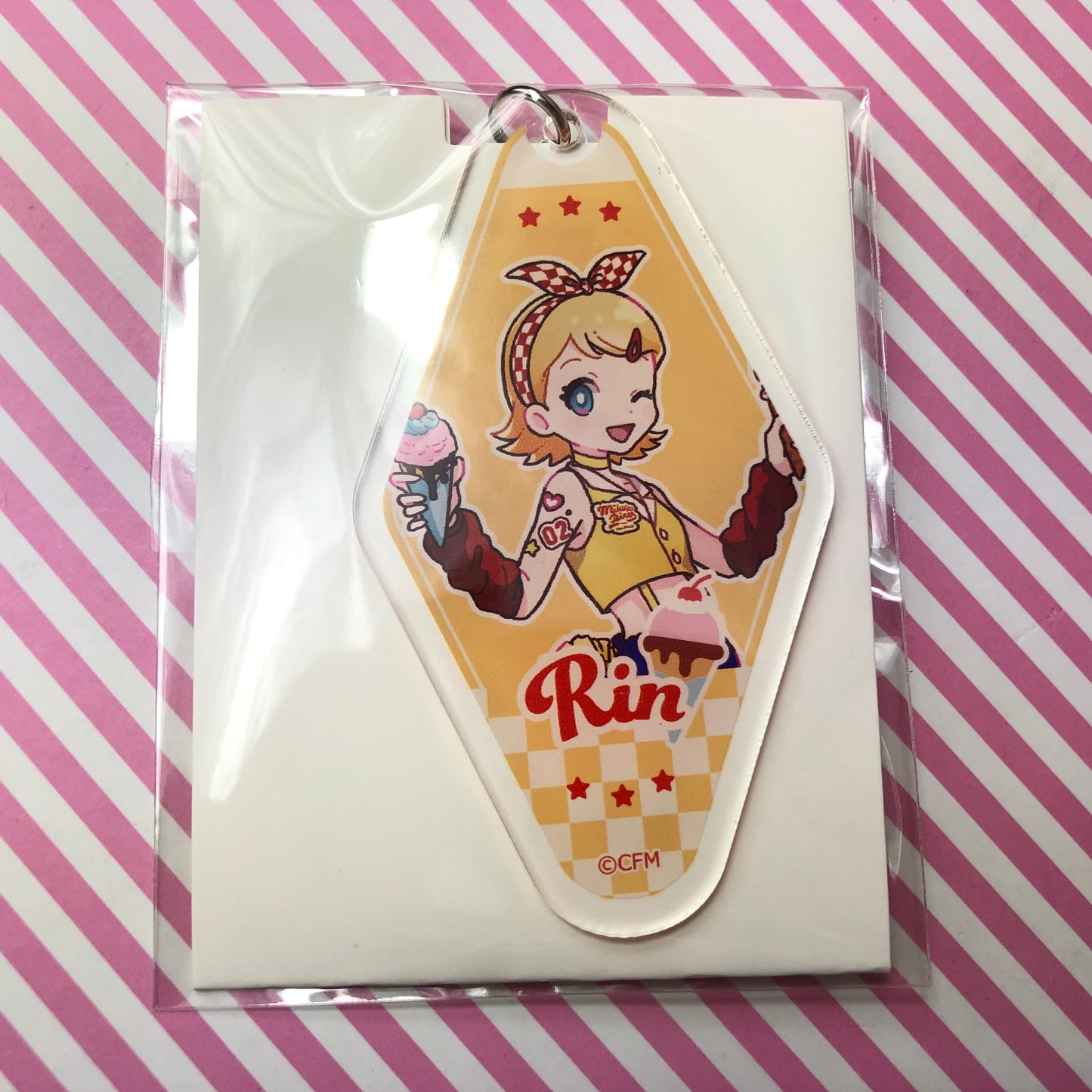 Vocaloid Kagamine Rin Acrylic Keychain - Hatsune Miku's Diner