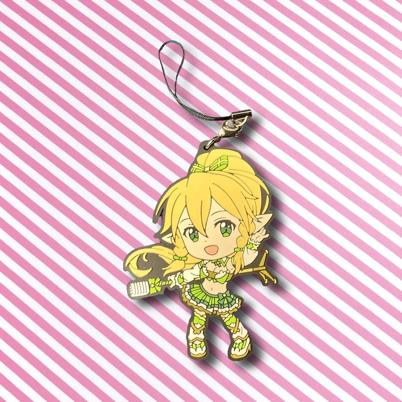 Official Sword Art Online (SAO) Leafa (Suguha Kirigaya) Rubber Keychain