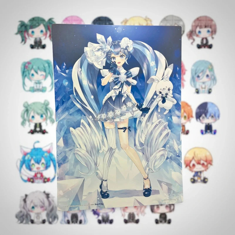 Official Snow Miku 2025 Illustration board