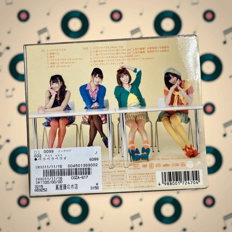 Official Columbia AKB48 (Not Yet) Pera Pera Perao Cd + Dvd