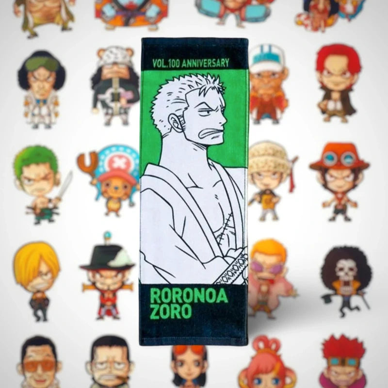 Official Bandai One Piece Vol 100 Anniversary Roronoa Zoro Towel