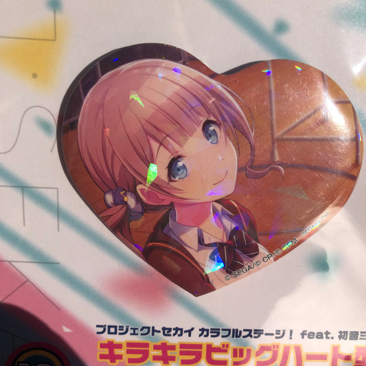 Scène colorée du Projet Sekai ! pi. Hatsune Miku Mochizuki Honami Holo Badge Coeur