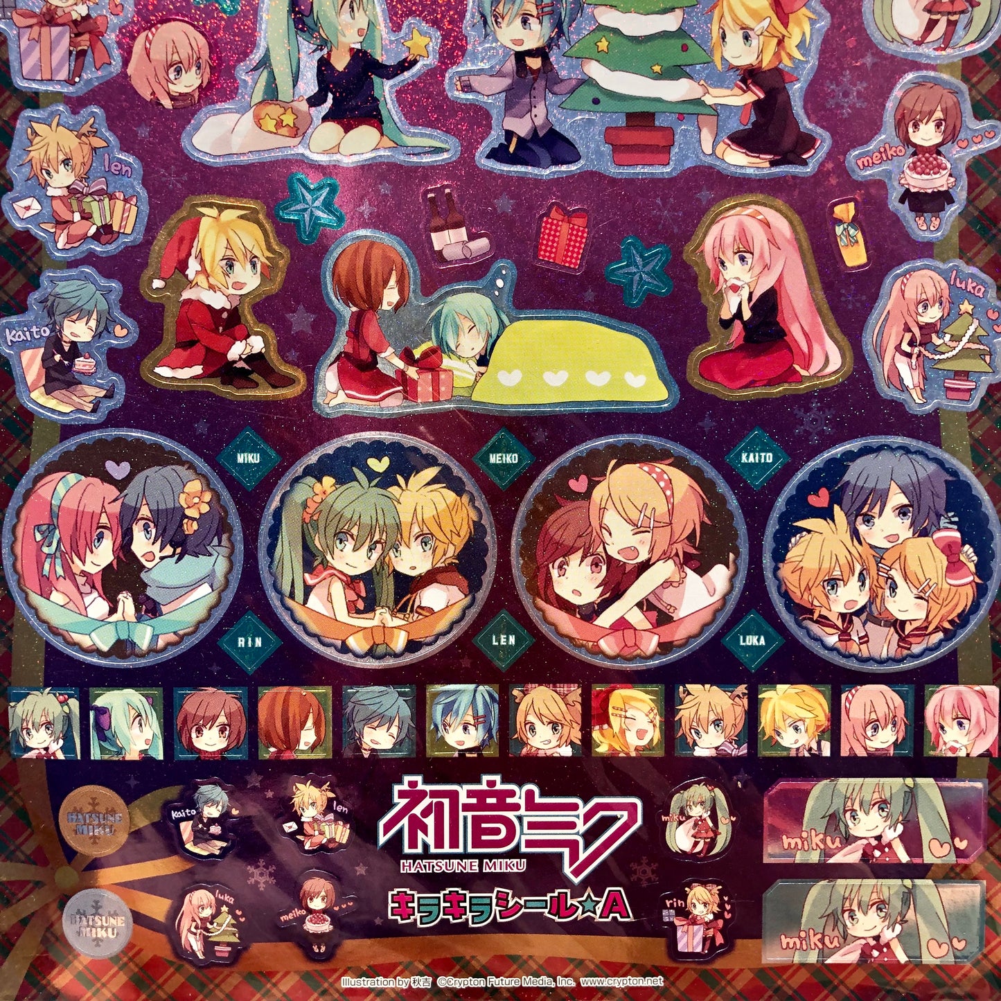 Set Pegatinas Navidad Oficial Vocaloid Hatsune Miku A