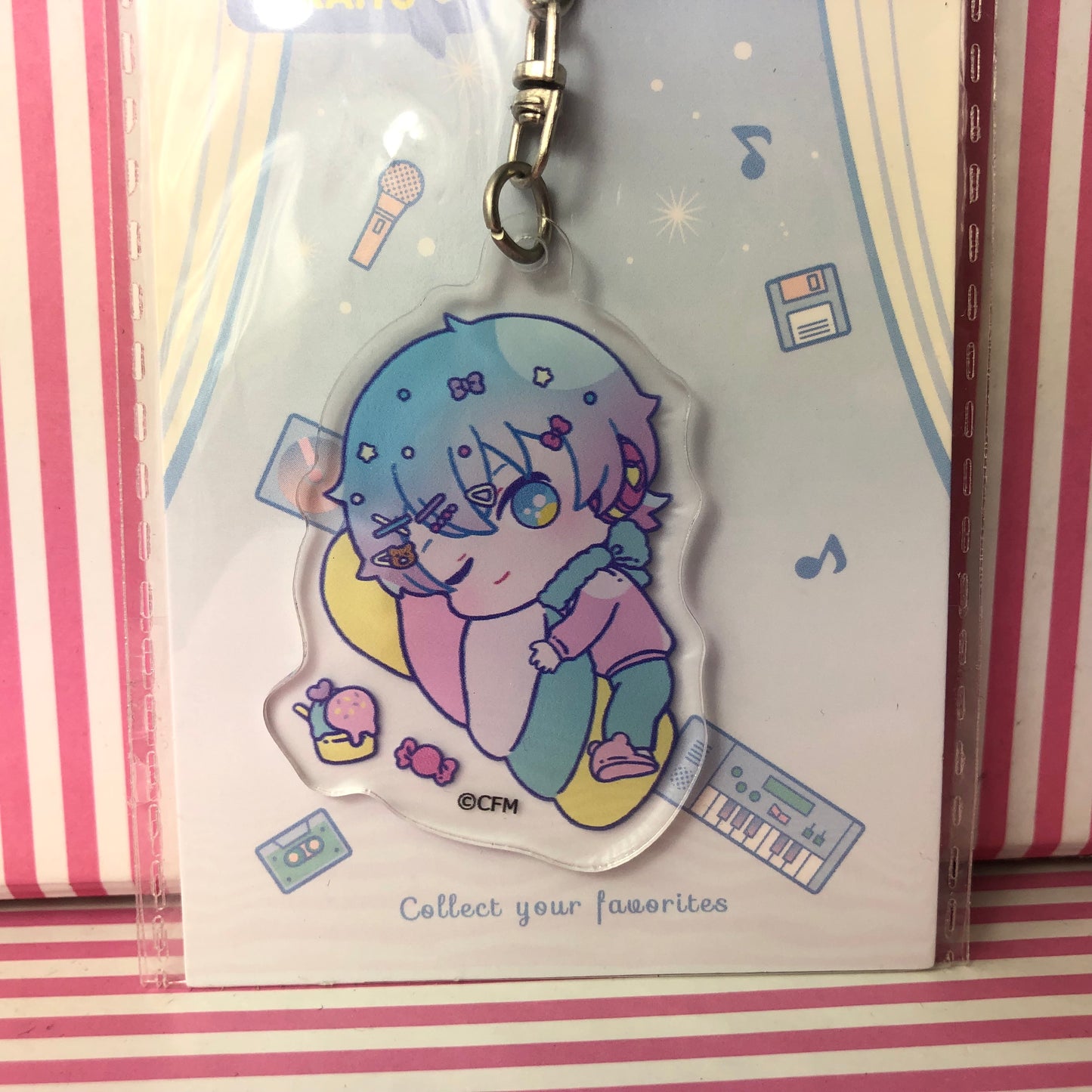 Llavero Acrilico Vocaloid Kaito Miku Miku Friends