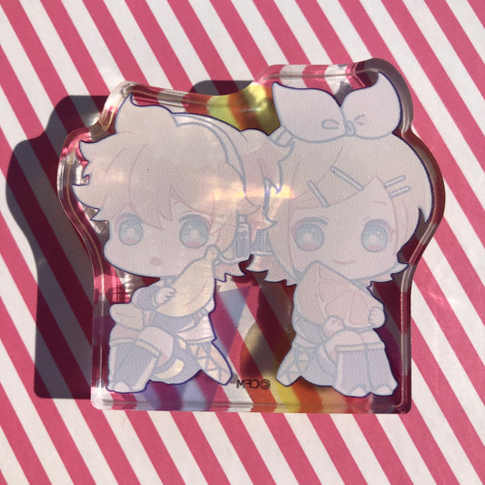 Support Acrylique Kagamine Len et Kagamine Rin - Miku Miku Friends Hatsune Miku