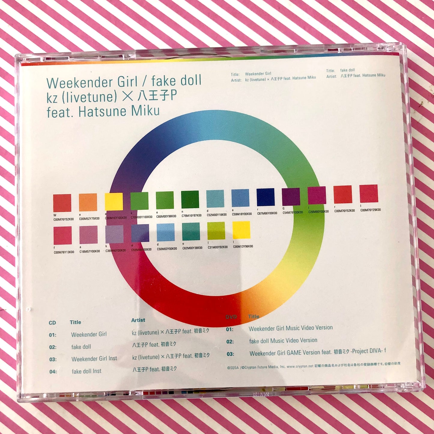 Weekender Girl / fake doll Album (CD + DVD) Vocaloid Hatsune Miku kz livetune X HachiojiP Hachioji-P