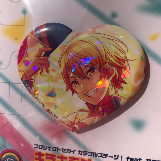 Project Sekai Colorful Stage! ft. Hatsune Miku Tenma Tsukasa Holo Heart Badge