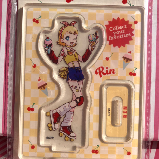 Vocaloid Kagamine Rin Acrylic Stand - Miku's Diner with Miku Miku Friends