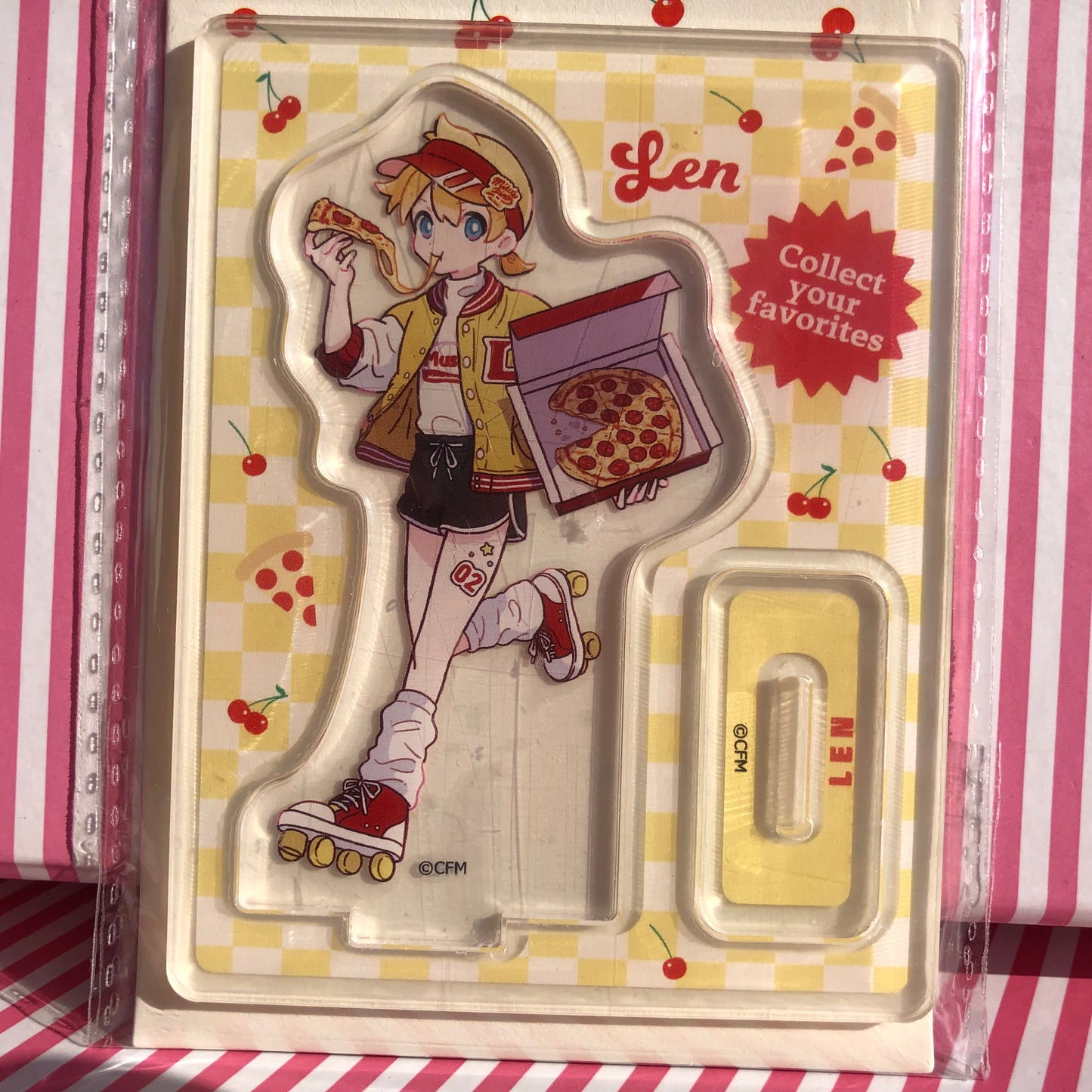 Soporte Acrílico Vocaloid Kagamine Len - Miku's Diner with Miku Miku Friends