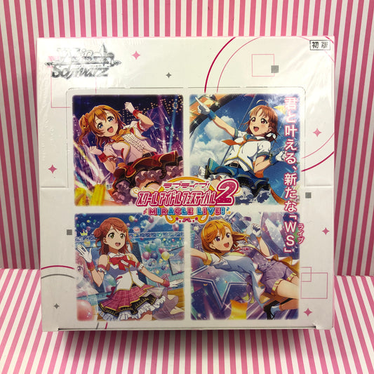 Weiss Schwarz aime vivre! Projet School Idol 2 Miracle Live! Coffret Booster Pack JCC