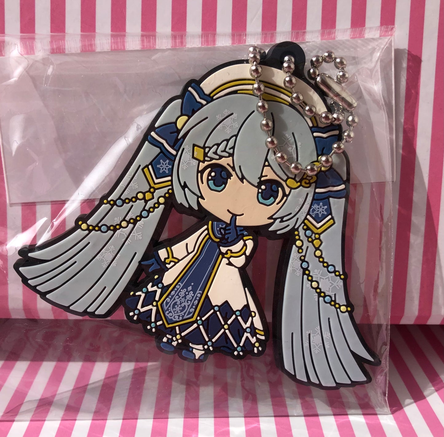 Original Vocaloid Hatsune Miku Snow Miku Keychain 2021