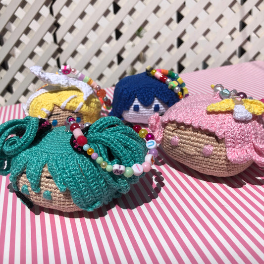 Amigurumi Fuwa Proseka Keychain with Limited Handmade Keychain Project Sekai Colorful Stage! ft. Hatsune Miku