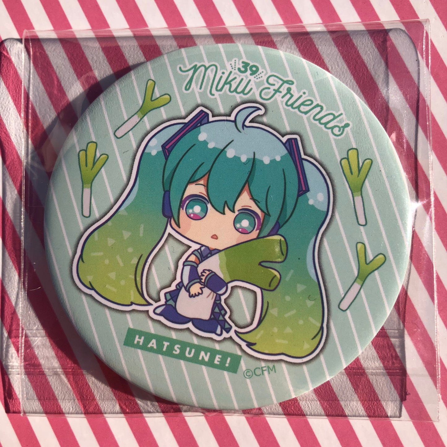 Hatsune Miku Badge B - Vocaloid Hatsune Miku - Miku Miku Friends