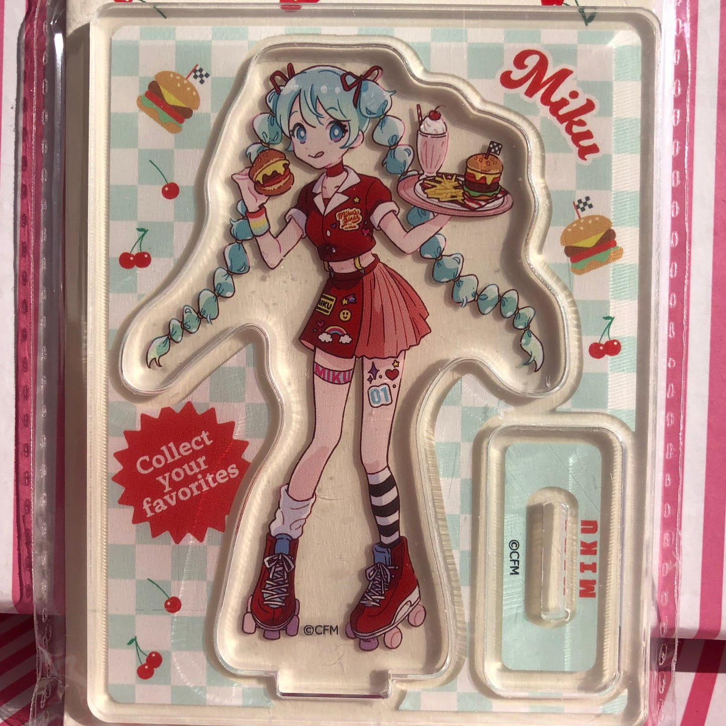 Vocaloid Hatsune Miku Acrylic Stand - Miku's Diner with Miku Miku Friends