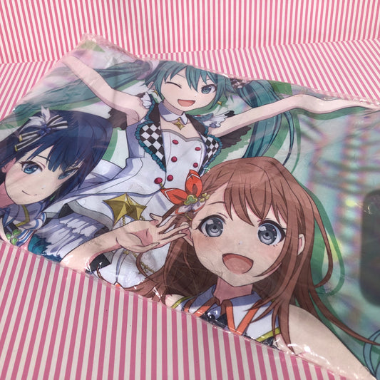 Double couverture / Cloth Wonderlands x Showtime et plus encore Plus Jump ! Scène colorée réversible du projet Sekai ! pi. Hatsune Miku Vocaloïde