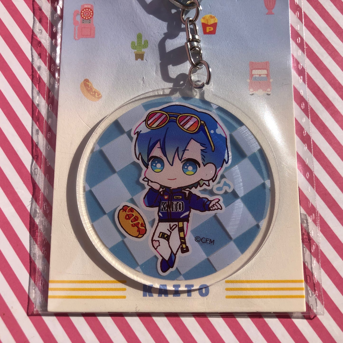 Llavero Acrílico Original Vocaloid Kaito - Hatsune Miku Miku's Diner with mm Friends