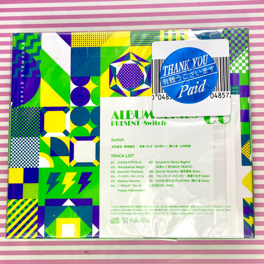 ENSEMBLE ÉTOILES ! SÉRIE D'ALBUM PRÉSENT-Switch- de Switch/Natsume Sakasaki (CV.Kenji Nojima) Tsumugi Aoba (CV.Kaito Ishikawa) Sora Harukawa (CV.Kazutomi Yamamoto) CD