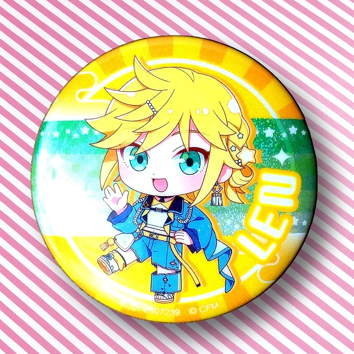 Chapa Brillante Can Badge Kagamine Len Hatsune Miku - Magical Mirai 2025