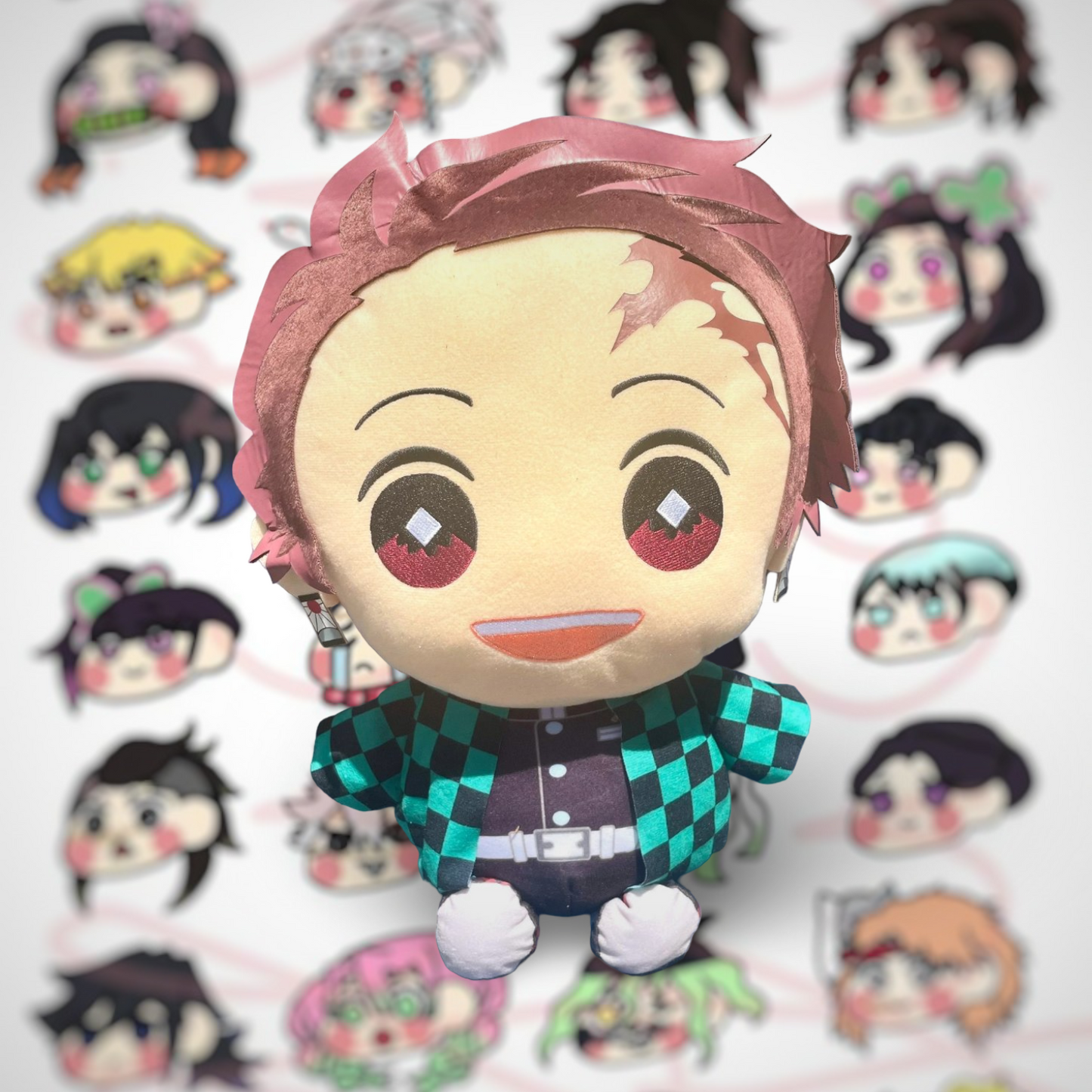 Grande peluche Kimetsu No Yaiba Kamado Tanjiro assis Ver3