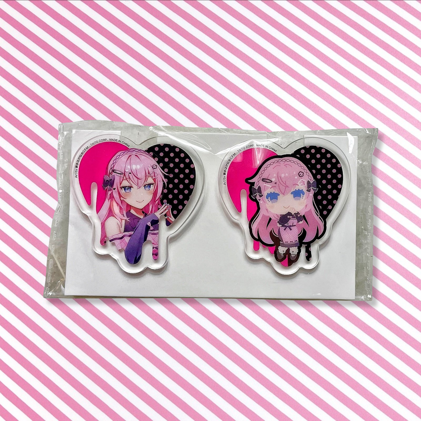 Broches x2 Sakura Kuji Taito Subculture J Award Megurine Luka Vocaloid PiaPro Kuji Can Badge Pin Ver2 Hakusai Hatsune Miku
