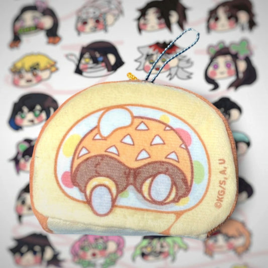 Zenitsu Agatsuma Kimetsu No Yaiba Roll Decorative Keychain
