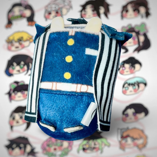 Porte-clés décoratif rond Obanai Iguro Kimetsu No Yaiba