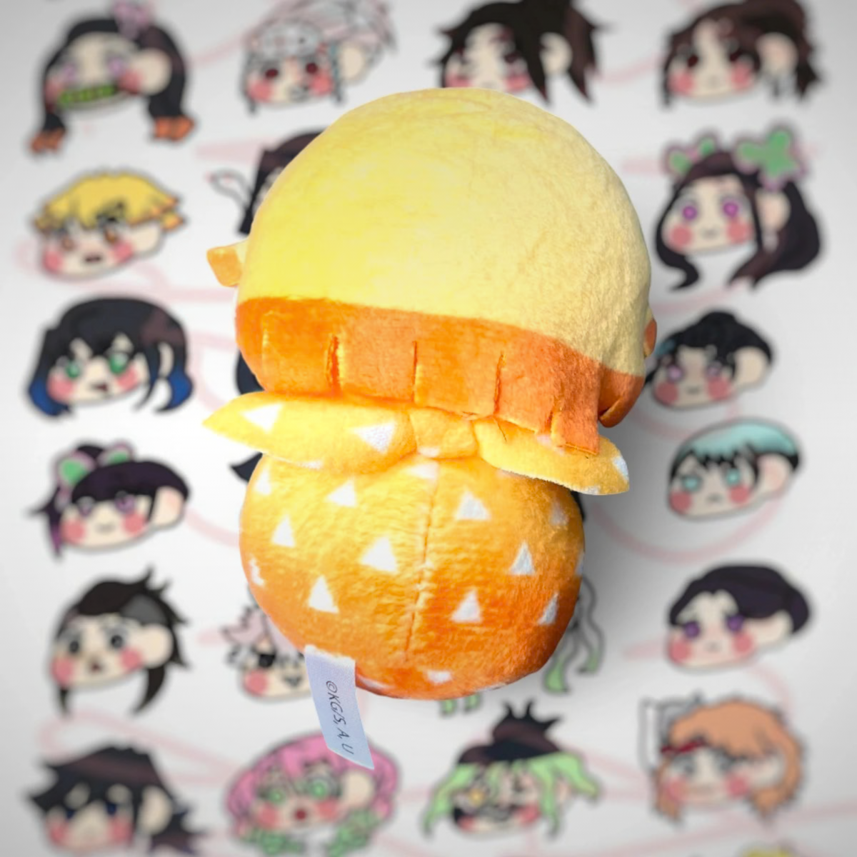 Cute Zenitsu Agatsuma Kimetsu No Yaiba Decorative Keychain