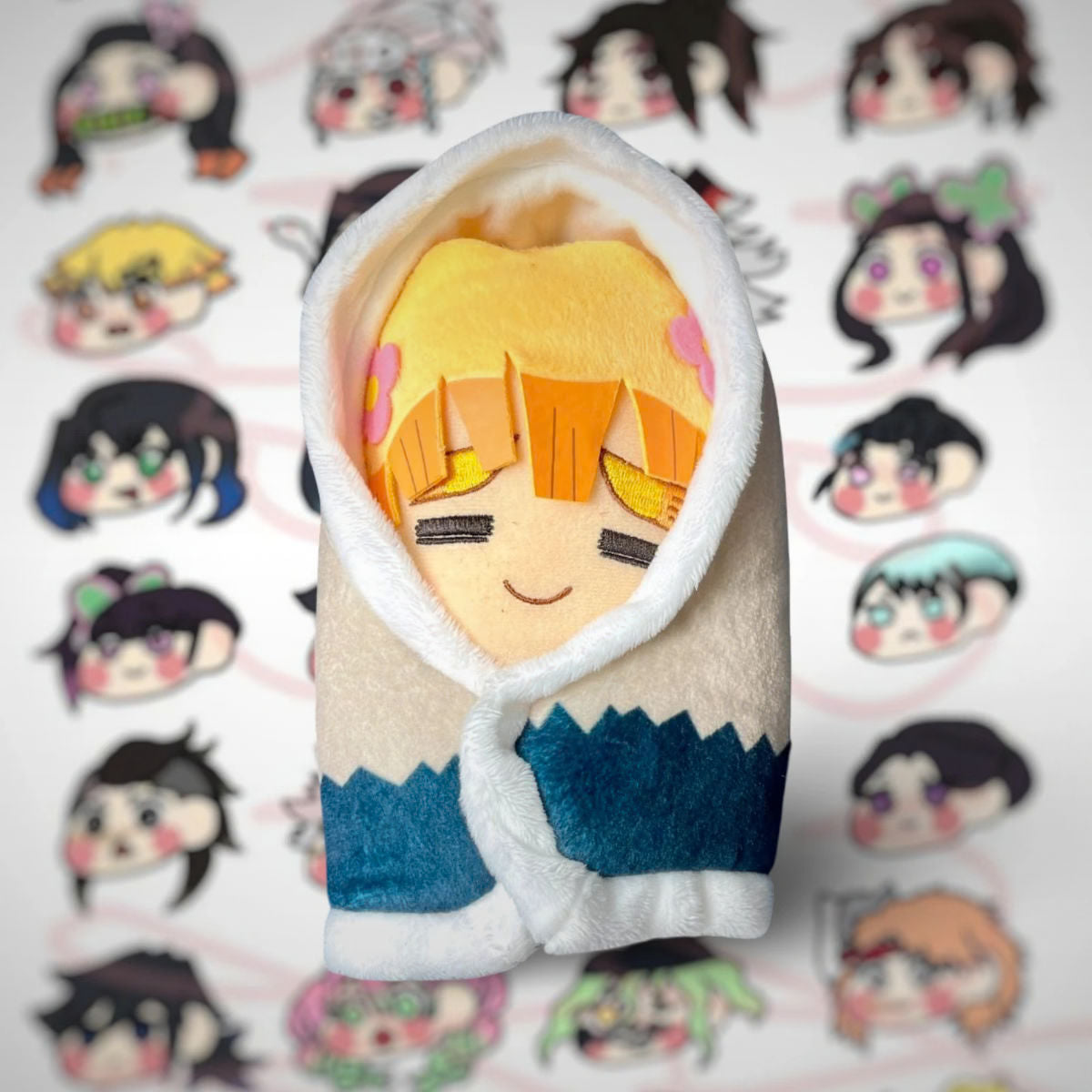 Peluche avec manteau Zenitsu Agatsuma Kimetsu No Yaiba