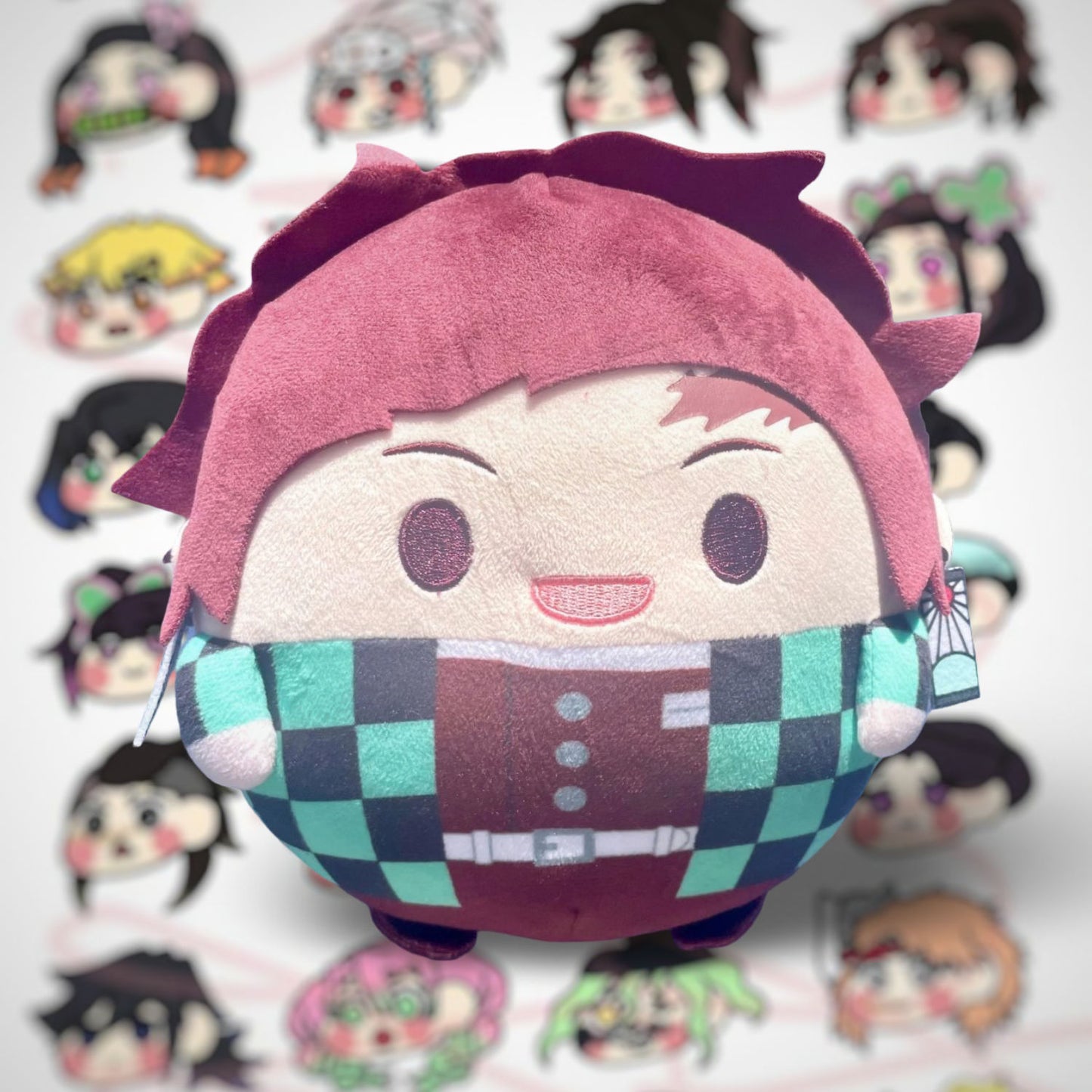 Peluche Grande redondo Kamado Tanjiro Kimetsu No Yaiba Demon Slayer Guardianes de la noche