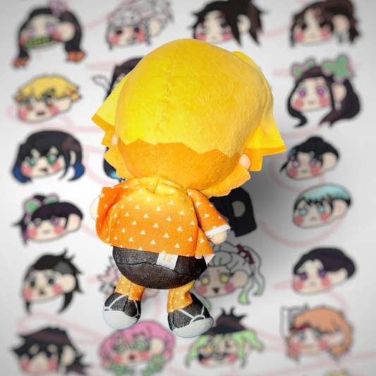 Zenitsu Agatsuma Kimetsu No Yaiba Vers2 Plush
