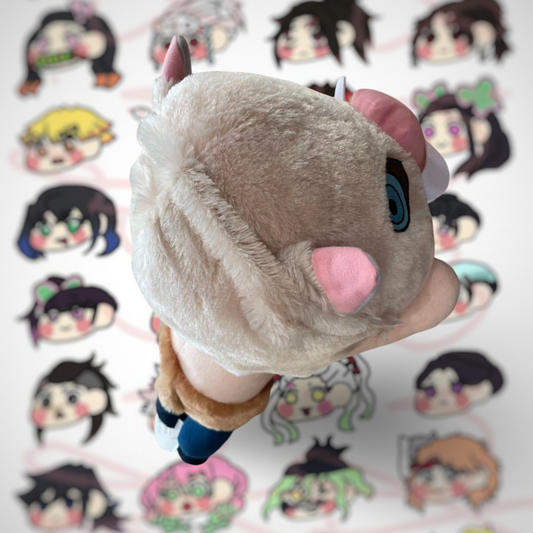 Large Plush Nesoberi Inosuke Hashibira Beast Kimetsu No Yaiba