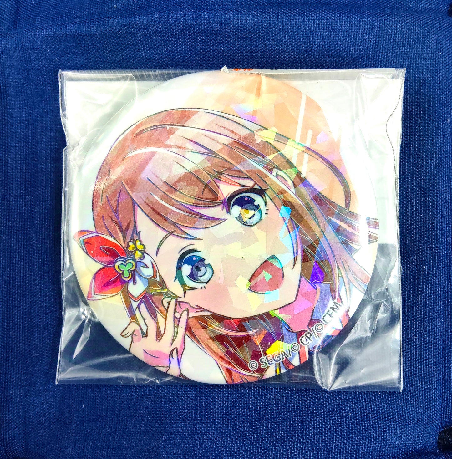 Holographic Badge Hanasato Minori Badge B Badge Project Sekai Colorful Stage! ft. Hatsune Miku