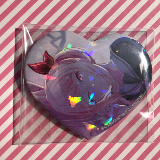 Holographic Heart Badge Project Sekai Colorful Stage! ft. Hatsune Miku Akiyama Mizuki