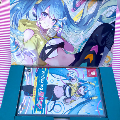 Limited Edition Video Game Fit Boxing ft. Vocaloid Hatsune Miku Nintendo Switch JAPANESE (Video Game + SONOCA Card)