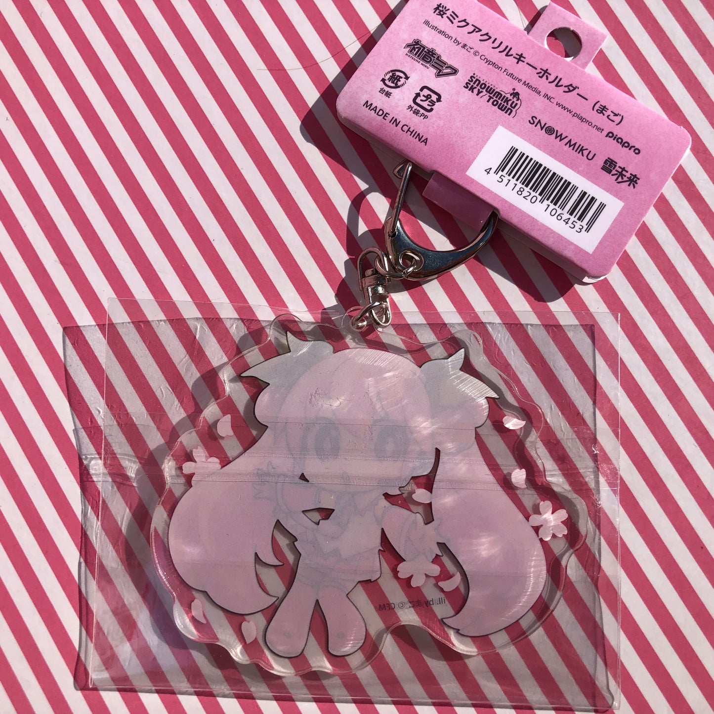 Limited Vocaloid Snow Miku Sakura Hatsune Miku Keychain