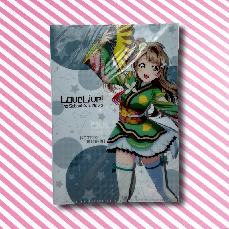 Official Love Live The School Idol Movie Kotori Minami Pack Clear File and Coaster