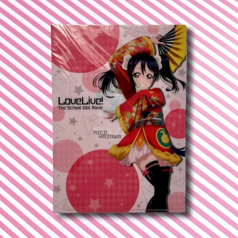 Official Love Live The School Idol Movie Nico Yazawa Pack Clear File and Coaster