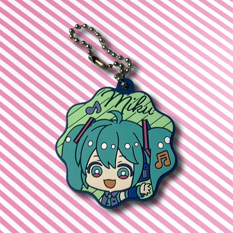 Official Vocaloid Project Sekai Hatsune Miku Rubber Keychain