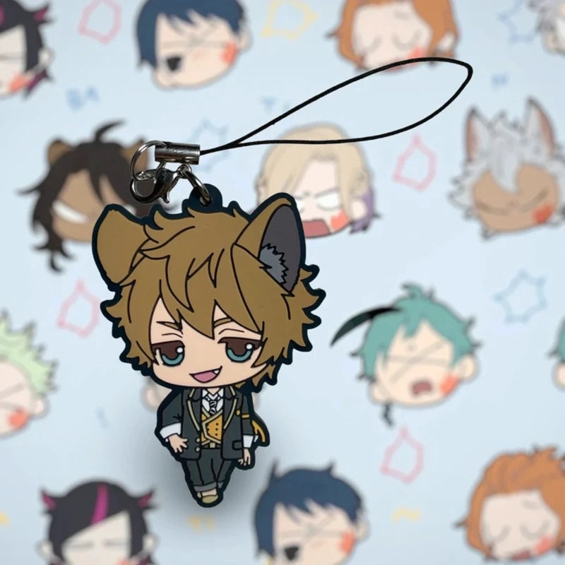Official Bandai Ruggie Bucchi Disney Twisted Wonderland Rubber Keychain