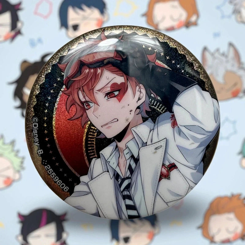 Official Bandai Ace Trappola Disney Twisted Wonderland Badge