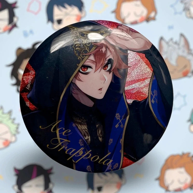 Official Bandai Ace Trappola Disney Twisted Wonderland Badge