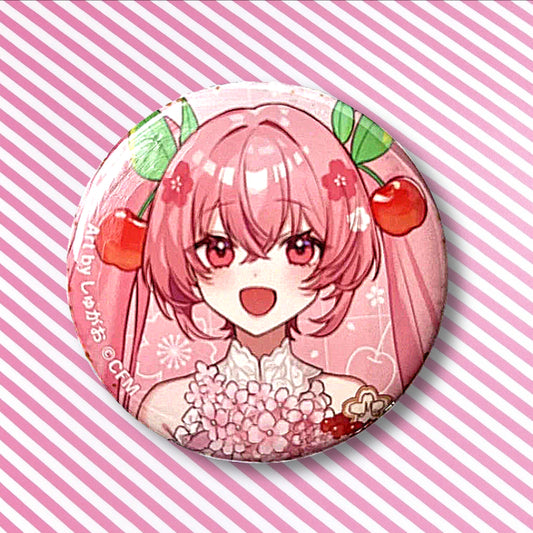 Sakura Miku Big Can Badge "Art by Shugao"