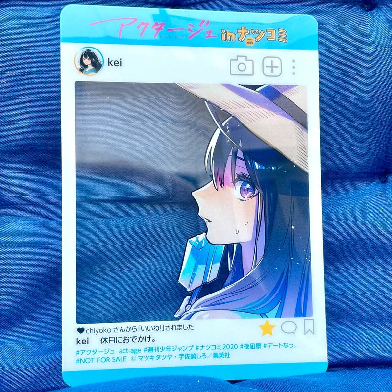 Official Act-Age plastic tarjet
