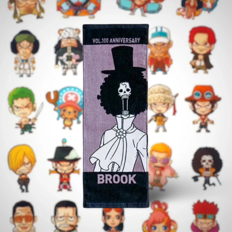 Official Bandai One Piece Vol 100 Anniversary Brook Towel