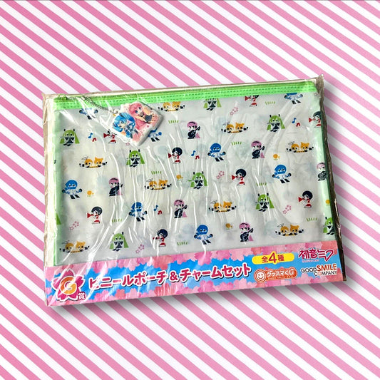 Official Ichiban Kuji Hatsune Miku Project Sekai Vinyl Pouch &amp; Charm Set