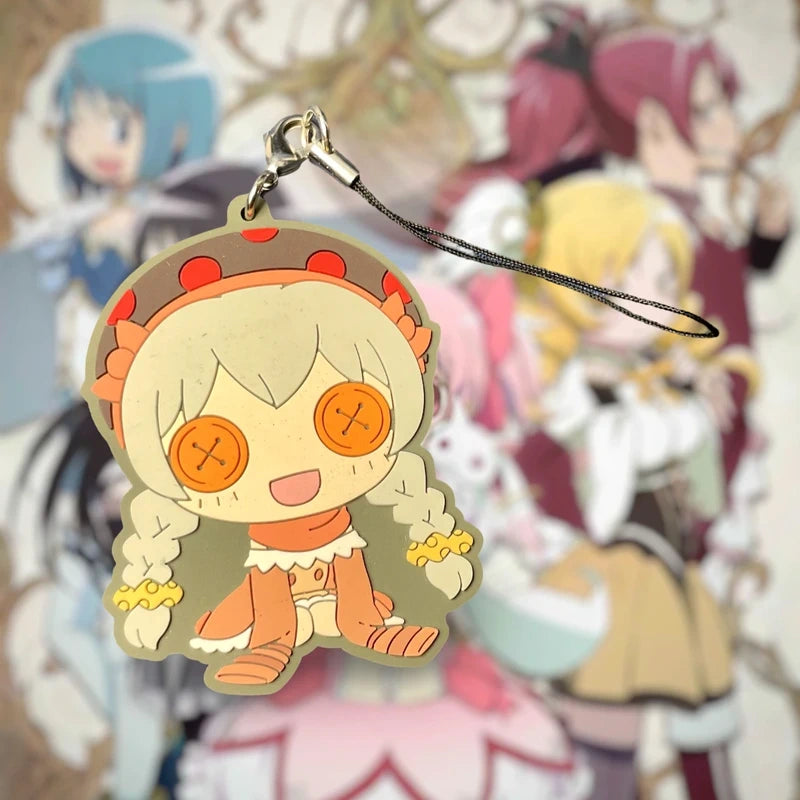 Official Puella Magi Madoka Magica Momoe Nagisa Rubber Keychain