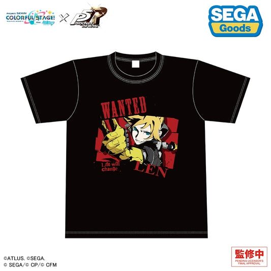 [Preorder] [Merchandise - T-Shirt] Project SEKAI Colorful Stage! feat. Hatsune Miku × Persona 5 Royal Graphic T-Shirt - Kagamine Len