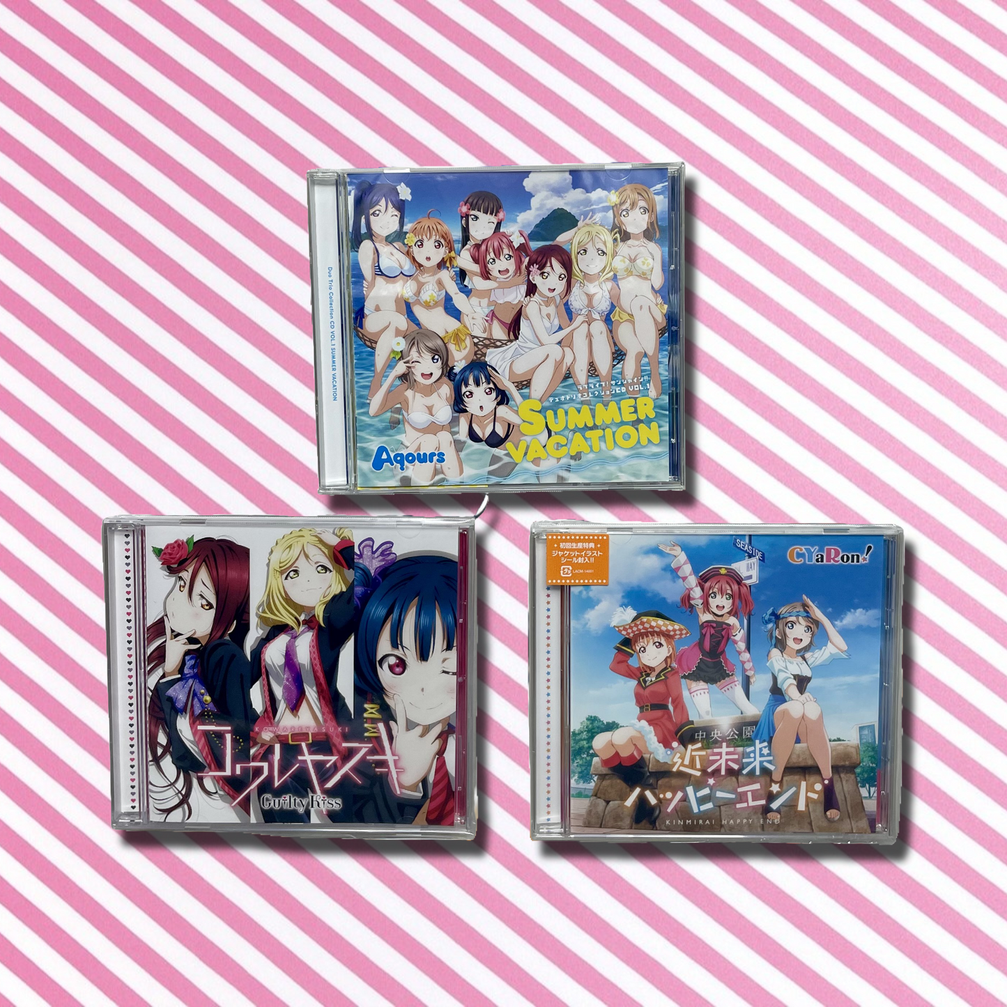 Love Live! Sunshine!! Aqours & Sub-unit CD Single 3-Piece Set