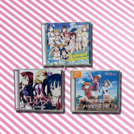 Love Live! Sunshine!! Aqours & Sub-unit CD Single 3-Piece Set