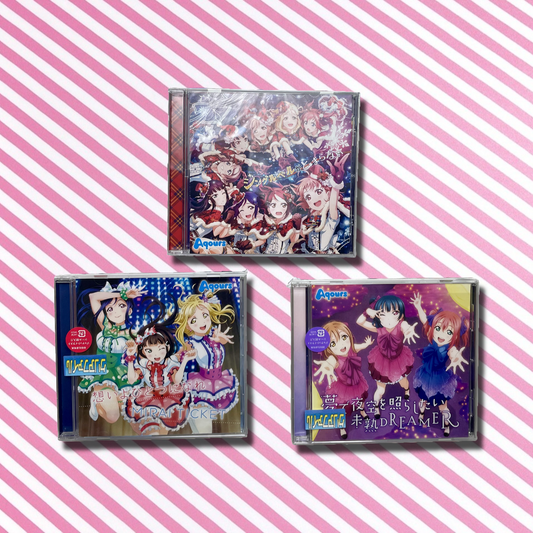 Love Live! Sunshine!! Aqours CD Single 3-Piece Set